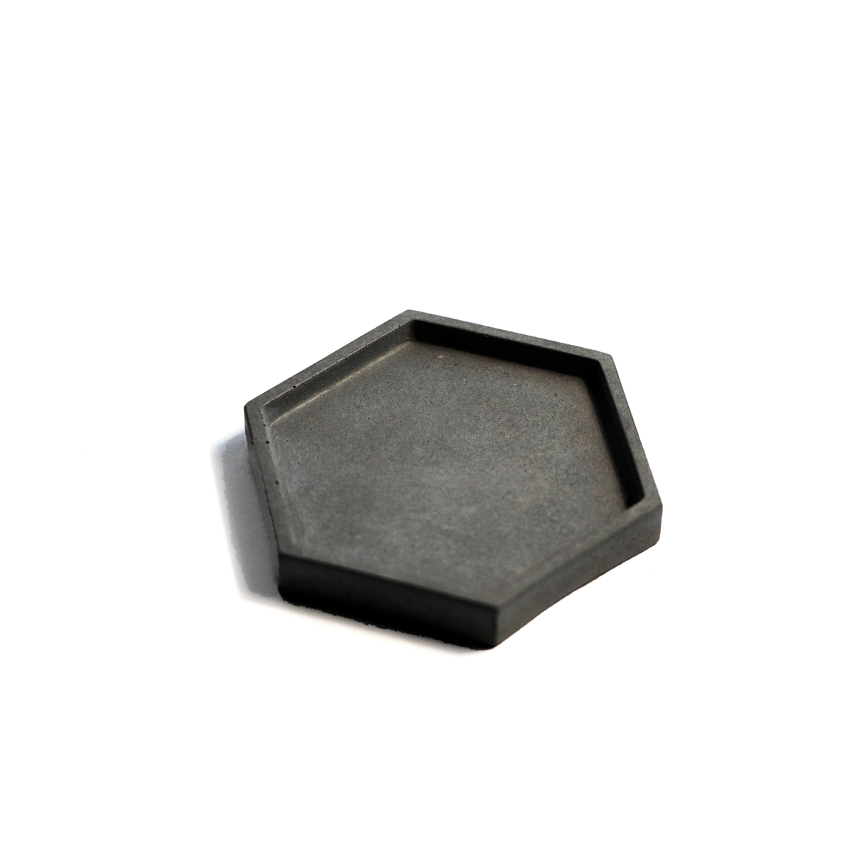 Concrete Grey Hexagon Tray