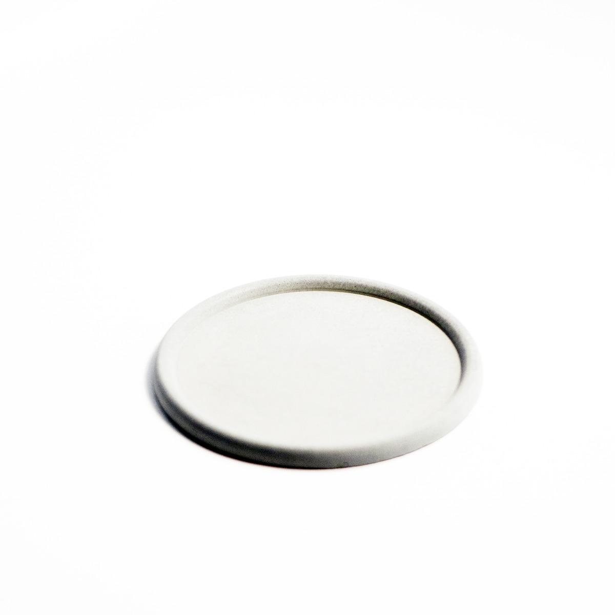 Concrete White Round Tray